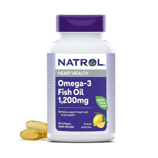 Natrol Omega-3 Fish Oil - Lemon 1,000 mg 90 Sgels