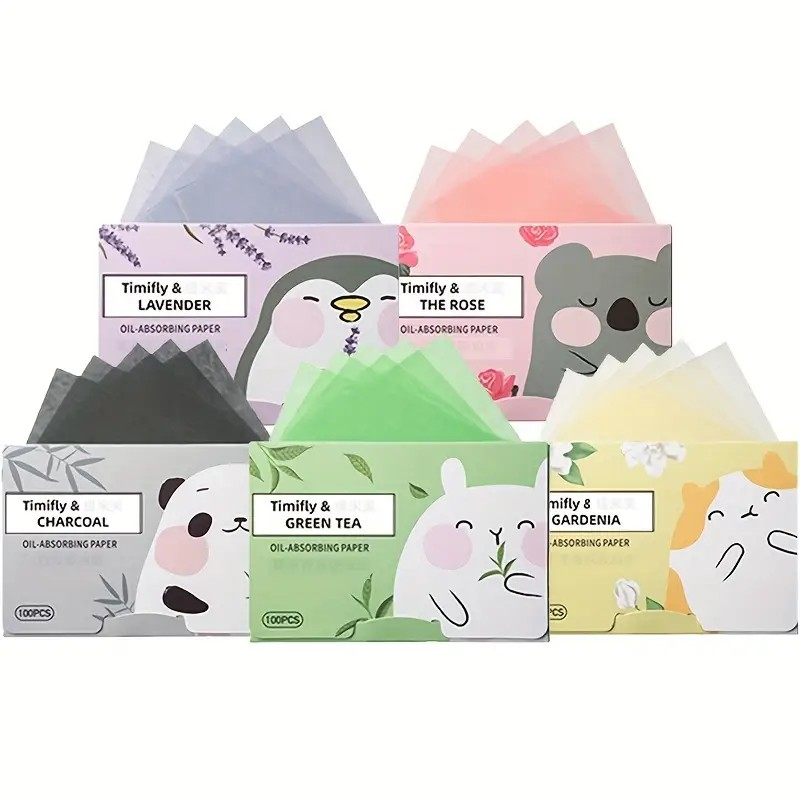 Hojas absorbentes faciales
