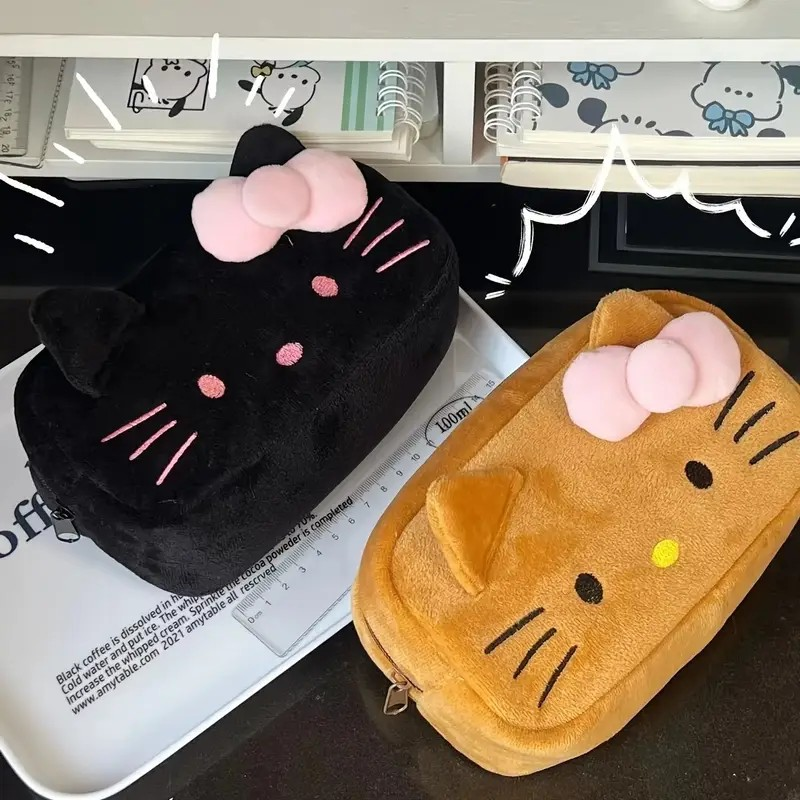 Make Up Bag Hello Kitty negro