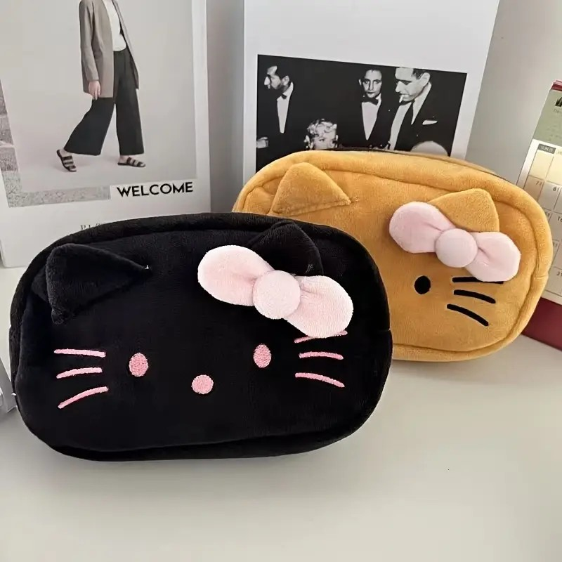 Make Up Bag Hello Kitty negro