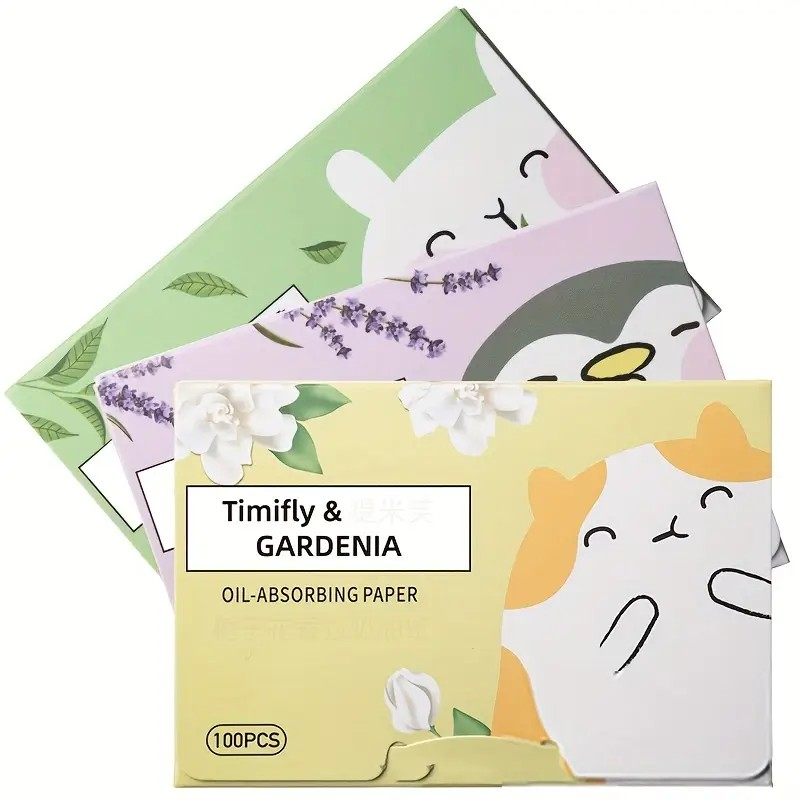 Hojas absorbentes faciales