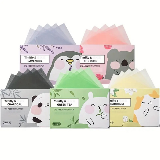 Hojas absorbentes faciales