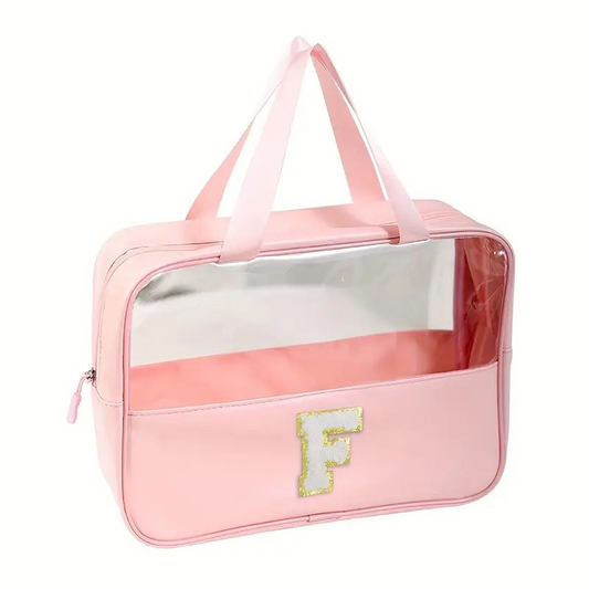 Bolso Grande de Makeup Letra F